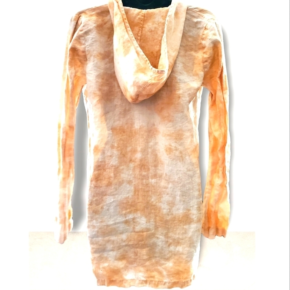 Juicy Couture SM Creamsicle Tie Dye Swim Coverup/Hooded Top - Picture 4 of 7